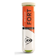 Dunlop Tennisbälle Fort Clay Court (Sandplatz) Dose 18x4er im Karton